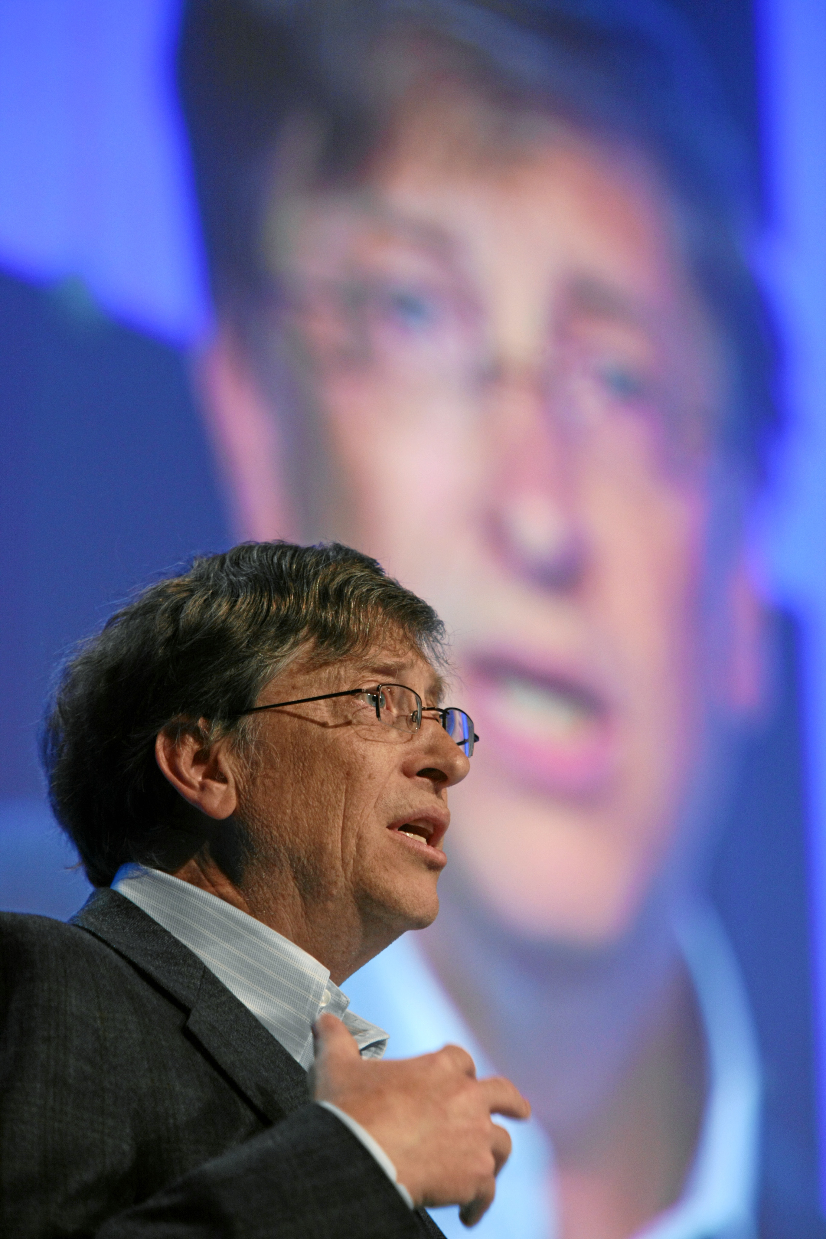 Delivered 'A New Approach to Capitalism' speech at Davos — coined 'creative capitalism'